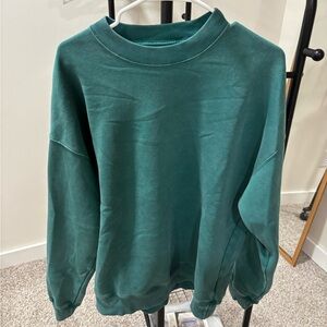 NWOT Abercrombie & Fitch Teal Crewneck Sweater